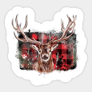 Christmas deer.merry christmas Sticker